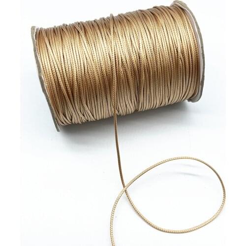 0.5-2.0mm Khaki Waxed Cord Waxed Thread Cord String Strap Necklace Rope Beads for Jewelry Making DIY Handmade Accessories