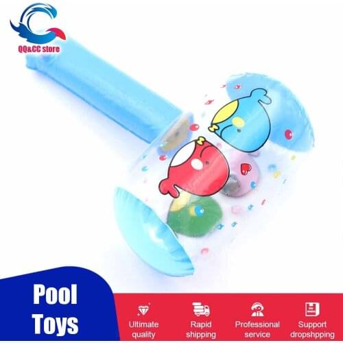 1Pcs Noise Maker Toys Cute Cartoon Inflatable Hammer Air Hammer With Bell Kids Children Blow Up Random Color Dropshipping Toy
