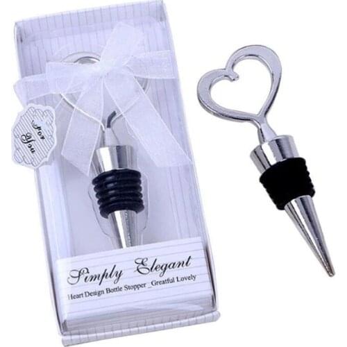 10pcs/lot Party Favors Creative Gift Red Wine Stopper Seasoning Bottle For Baby Shower Wedding Souvenir Birthday Guests Gift