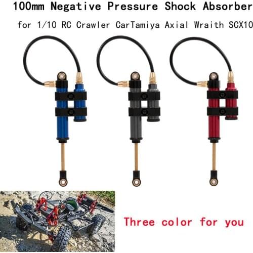 2Pcs 100mm Internal Spring Negative Pressure Shock Absorber Metal for Traxxas HSP Redcat RC4WD Tamiya Axial Wraith SCX10 D90 HPI