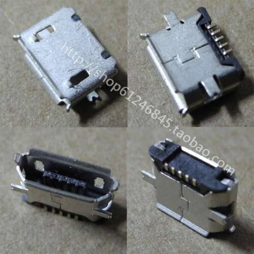 Free shipping New mobile phone Micro Micro USB interface to charge 5-pin data interface plug the end all copper
