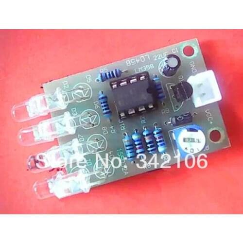 Free Shipping!!! 5pcs LM358 breathing lamp parts / Electronics DIY Fun production suite / 8 5MM LED flashes blue module sensor