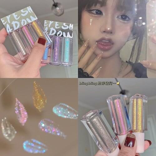Shimmer Glitter Shiny Liquid Eyeshadow Metallic Diamond Eye Liner Stick Makeup Highlighter Brighten Maquiagem Eyeshadow Stick