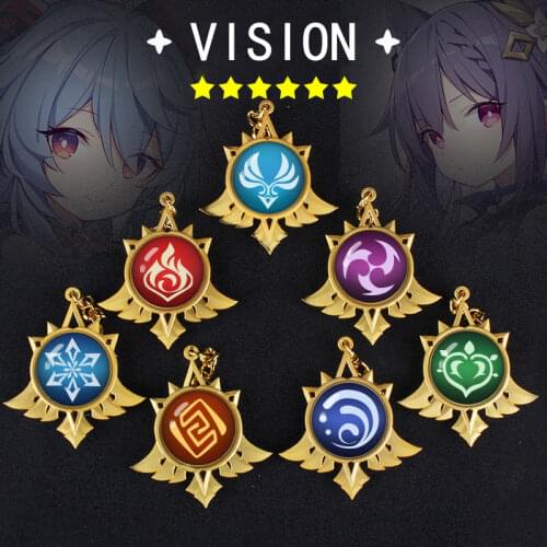 Genshin Impact Keychain Two Dimensions Anime Key Chain брелок для ключей Key Ring Animation Derivatives/Peripheral Products Gift