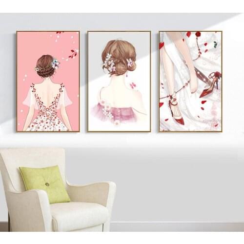 DIY digital painting by number painting unique gifts for Christmas and birthday "Princess in the back" picture