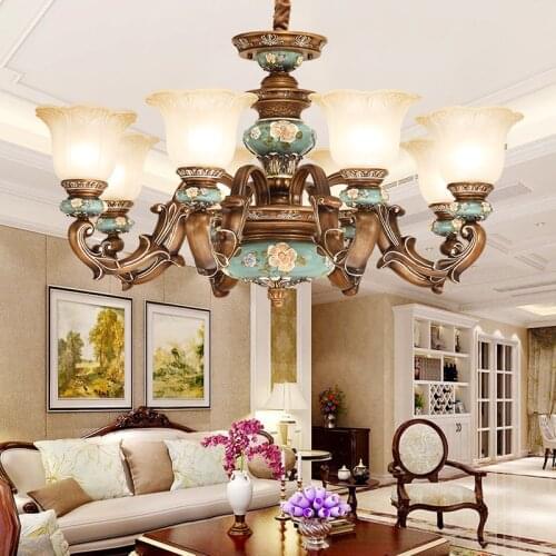 Living Room Chandelier Light Nordic Chandelier Large Stairs Lights Luxury Chandeliers Restaurant Lighting American led Home Lamp