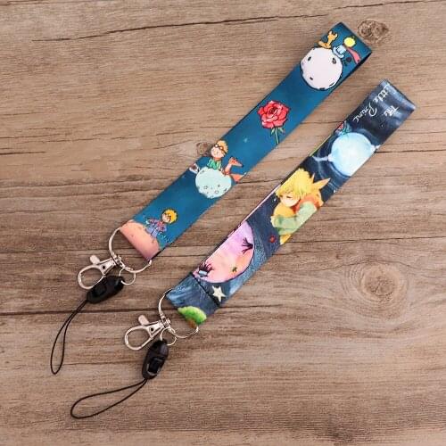 JF965 Little Prince Neck Strap Lanyard for Key ID Card Cell Phone Straps Cute Necklace Mobile phone Strap Keycord Short Lanyard
