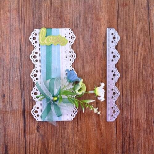 Lace Flower Border Metal Cutting Dies Diy Scrapbooking Photo Album Decorative Embossing PaperCard Crafts Die 2020 Cutter Punch