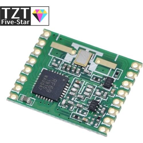 TZT RFM69HW 868Mhz/433Mhz/915Mhz + 20dBm HopeRF Wireless Transceiver 868S2 Module For Remote/HM