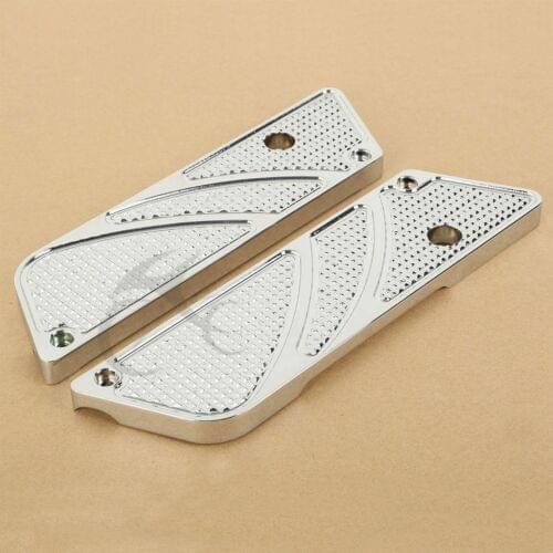 Motorcycle Chrome Saddlebag Latch Covers For Harley Touring FLT FLH 1993-2013 12