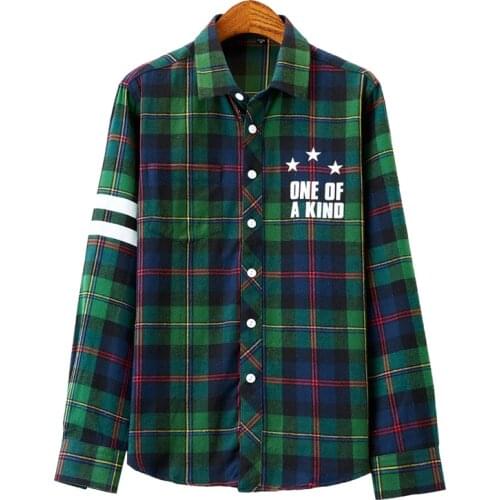 Men Plaid Shirt 2020 New spring Autumn Casual Shirt Men Shirts Long Sleeve Chemise Home Cotton Male Check Shirts
