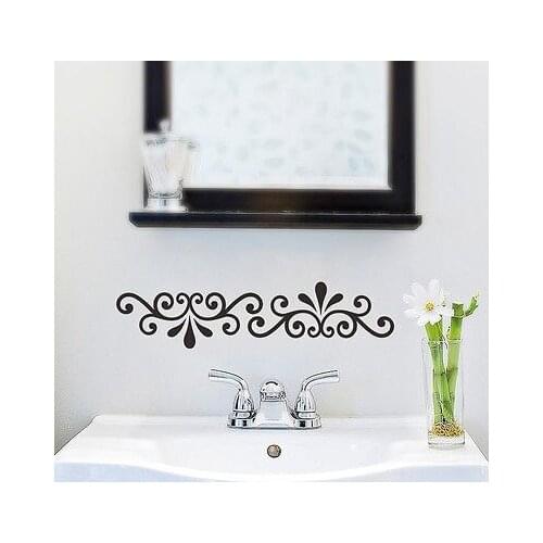 Vines Wall Border Window Decals Mural Vinyl Sticker DIY Bathroom Decor Home Art Hook Border Window Sticker