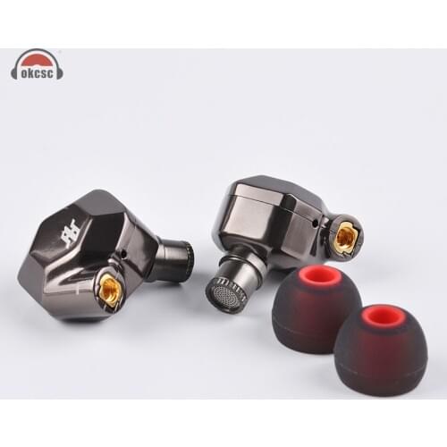 OKCSC K5 Metal 8 Hybrid Drivers In-Ear Earphone 2BA+2DD HIFI Monitor Units with MMCX Cable Detachable Detach Replacement Wires