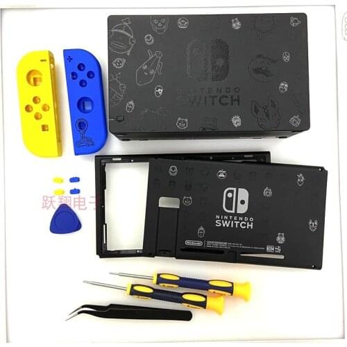 NEW Joycon Housing Shell Cover Case with SL SR Button for Nintend Switch Console Housing Shell Cover Back Faceplate Repair Parts