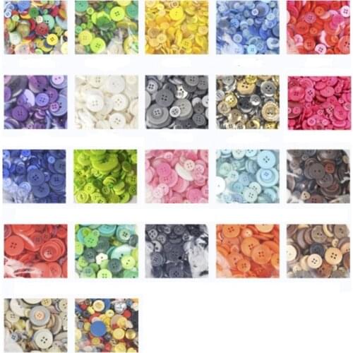 9-30mm Sizes Mixed 50g DIY Making Hand Knitting Dolls Clothing Buttons Resin Promotions Assorted Sewing Accessory Scrapbooking