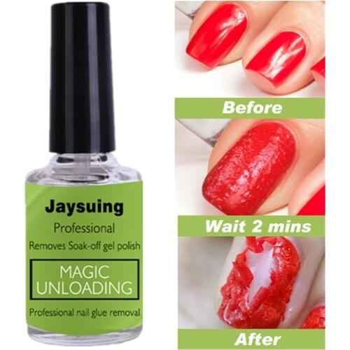 10ml Magic Nail Burst Gel Nail Polish Remover Healthy Gel Polish Remover 3min Fast Soak Off UV Nail Polish Gel Cleanser