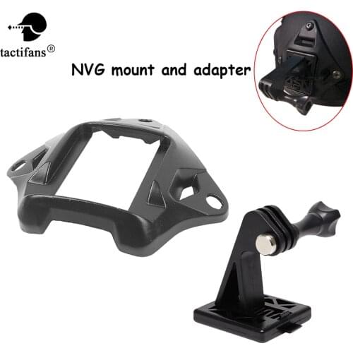 Tactical NVG Helmet Night Vision FAST VAS Shroud Camera Adapter Base Fixed Mount For GoPro Xiaomi YI SJCAM Paintball Accessories