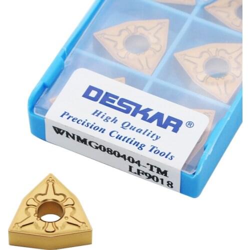 WNMG080404 deskar TM CQ CM PM LF9018 WNMG 080408 Solid Carbide Turning Inserts Original Hard Alloy Lathe Tool Cutter for Steel