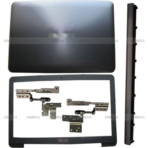 For ASUS A555 X555 K555 F555 X554 F554 K554 W519L VM590L Black Blue Laptop LCD Back Cover/Front Bezel/Hinges/Hinges Cover