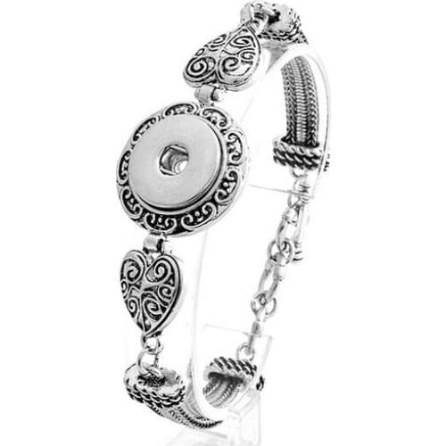 New watches women Vintage 18mm metal snap button bracelet female fashion DIY jewelry one direction