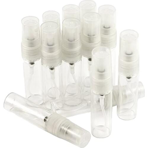 12 Pcs Mini 5ml Glass Refillable Perfume Empty Bottle Atomizer Spray Pump