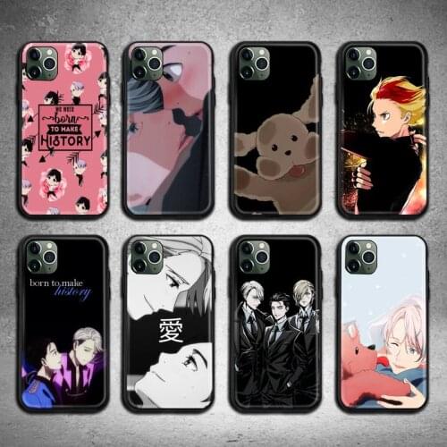 Hot Yuri On Ice Anime Phone Case For iphone 12 11 Pro Max Mini XS Max 8 7 6 6S Plus X 5S SE 2020 XR cover