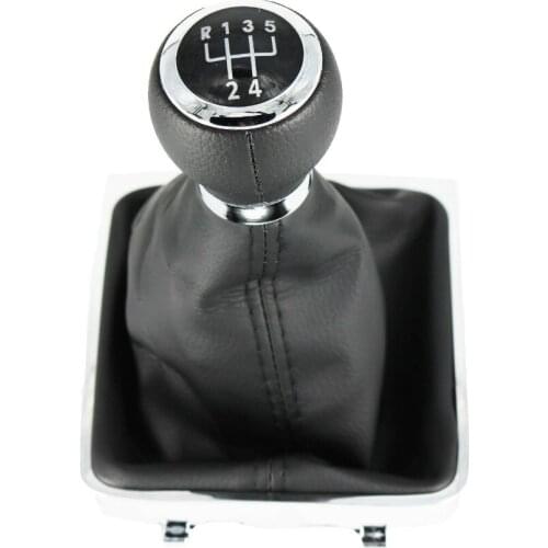 For VW Passat B6 B7 2005 2006 2007 2008 2009 2010 2011 2012 2013 2014 2015 New 5 Speed Gear Stick Shift Knob With Leather Boot