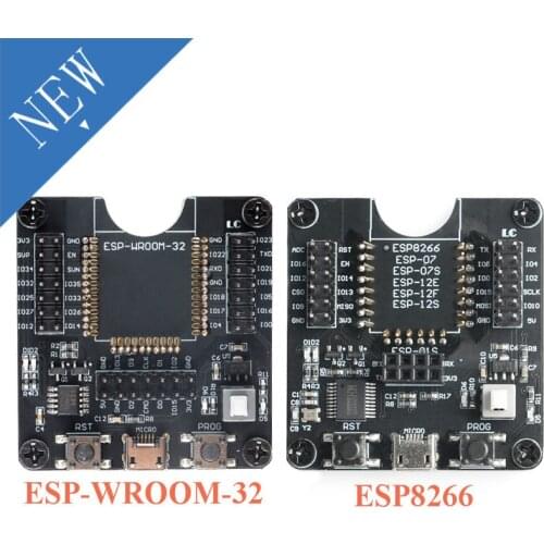 ESP8266 ESP-WROOM-32 Development Board Test Programmer Socket Downloader Burning Fixture Tool for ESP-01 ESP-12S ESPWROOM-32