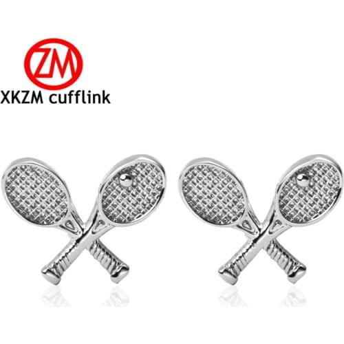 Formal Tennis racket Cufflink for Mens Suits Buttons Geometric Wedding Cufflink French Grooms Shirt Brand Cuff Links