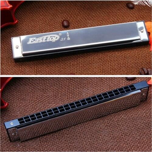 21 Holes Tremolo Harmonica C A B D E F G F# G# A# C# D# Tune Harmonica 7 and 12 Sets Easttop Harpa 21 Holes Harmonica Tremolo