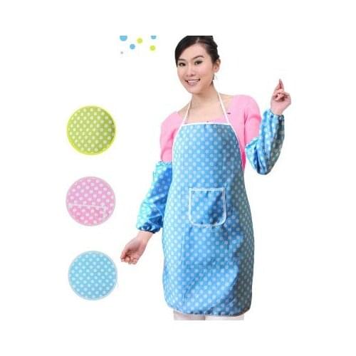 Cotton waterproof apron cuff Raglan sleeves free shipping