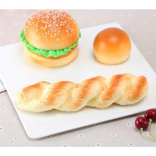 Artificial bread fake food squishy cake 1 PCS PU Simulation Model Soft Bread Fake Cake Bakery Photography props Decor Soft Bread