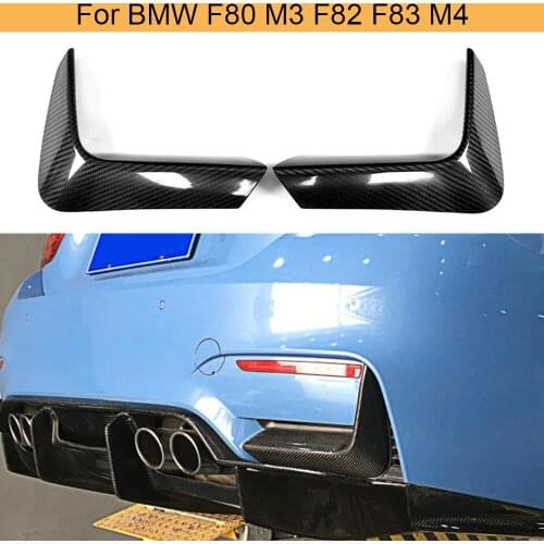DRY Carbon Rear Bumper Splitters for BMW F80 M3 F82 F83 M4 4 Door 2 Door 2014-2019 Car Rear Bumper Splitters Flaps Apron Winglet
