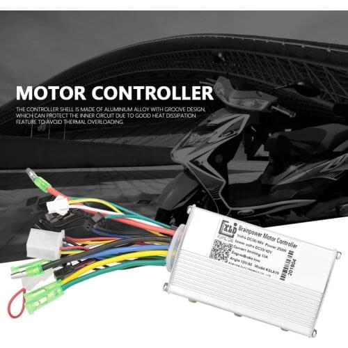 Electric Bike Controller 24V/36V/48V 250W/350W Brushless Controller with LCD Display Panel for Electric Bicycle e-bike scooter