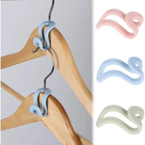 5Pcs Household Creative Antislip Clothes Hanger Home Easy Hook Closet Organizer Storage Rack Holder Hook Home & Living Storage