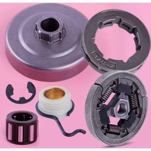 LETAOSK Chain Sprocket Clutch Drum Cage Bearing Worm Gear E-Clip Set Fit For Stihl 044 046 MS440 MS460