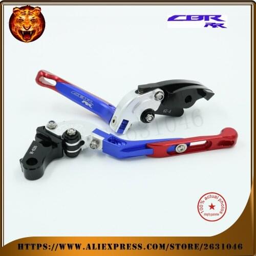 For HONDA CBR929RR CBR 929RR 2000 2001 CNC New Style Motorcycle Adjustable Folding Extendable Brake Clutch Lever Blue Red Logo