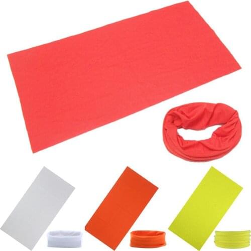 Outdoor Fishing Hiking Solid Color Neck Gaiter Headband Face Cover Bandana Scarf