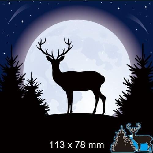 Cutting Dies Fawn New Metal Stencils DIY Scrap Booking Paper Cards Making Decoration 113*78mm