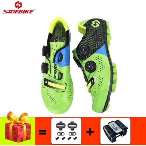 SIDEBIKE carbon cycling shoes men women mountain bike breathable self-locking ultra-light Wear-resistant riding bicycle sneakers