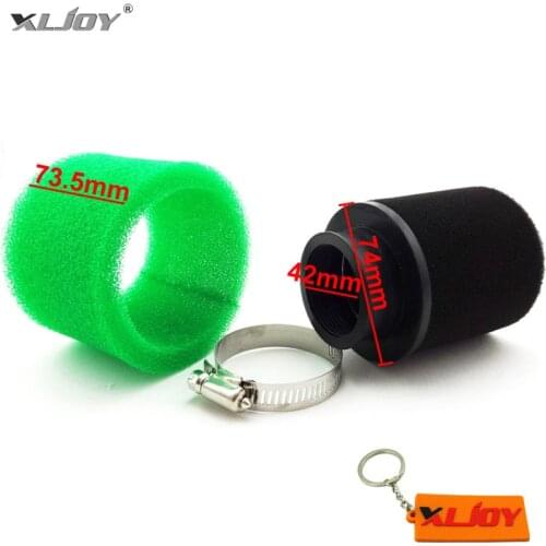 42mm Performance Foam Air Filter Green For GY6 50cc 70cc 110cc 125cc 150cc Dirt Pit Bike ATV Quad Go Kart Buggy Moped Scooter