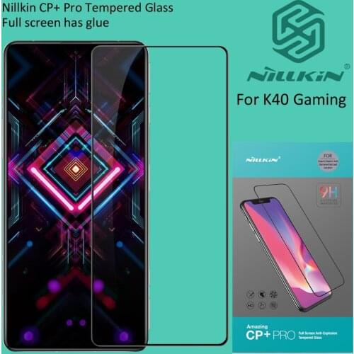 Nillkin Tempered Glass For Redmi K40 Game Gaming Screen Guard Protective oleophobic Full glue