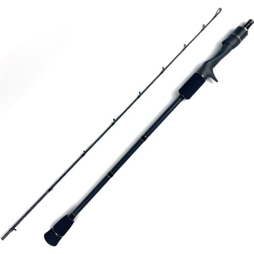 2-Piece Medium Heavy Trolling Rod Big Game Straight Butt Rod Conventional Boat Fishing Rod