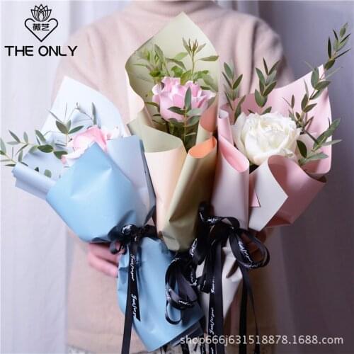20pcs/lot Flower Packaging Paper Waterproof Packaging Material Kraft Paper Bouquet Florist Supplies Gift Wrapping Paper