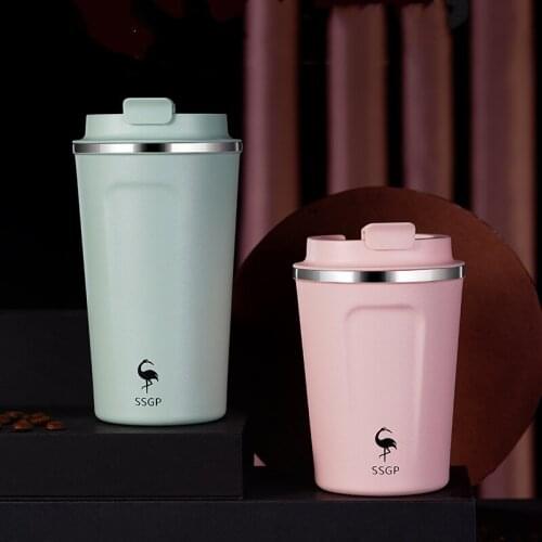 380/510ml 316 Stainless Steel Double-layer Vacumm Flask Thermos Portable Coffee Cup Kitchen Drinkware Hot and Cold Insulation