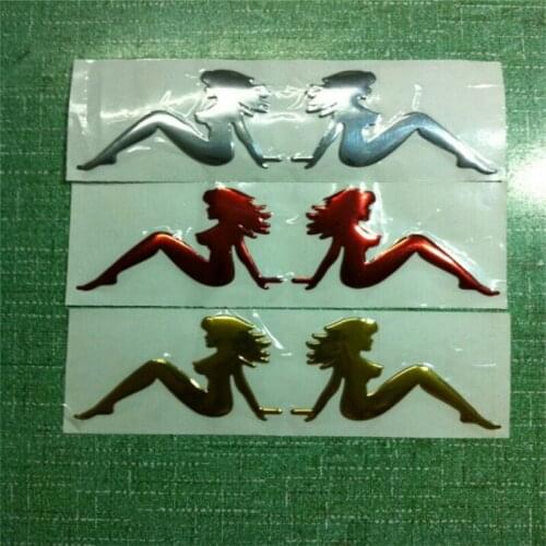 50 Pairs/a Set Newest 3D Decal Sticker Car Window Bumper Beauty Pattern Motor Vehicle Decoration Personalized Car Stickers