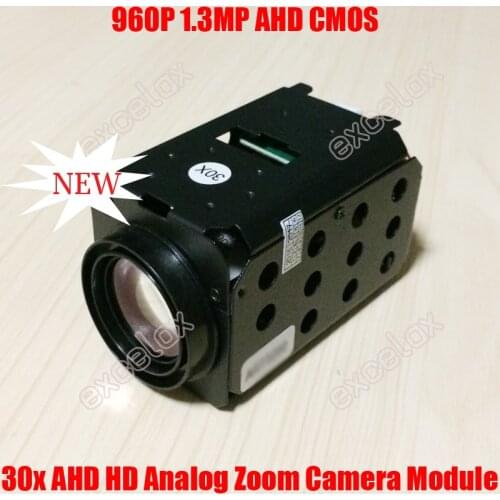 960P 1.3MP AHD 30x Optical CMOS Zoom Camera Module ICR IR CUT Auto Focus CCTV Video Security PTZ High Speed Dome Block Camera