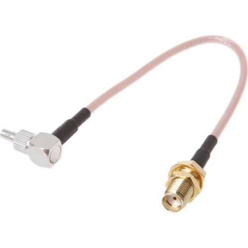 C1FB SMA Female To CRC9/TS9 Dual Connector RF Coaxial Adapter RG316 Cable 15cm