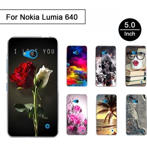 Case For Microsoft Nokia Lumia 640 Soft Silicon Shells for Nokia Lumia 640 3D Printed Cartoon Back Phone Cases Protective Cover