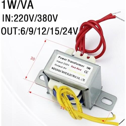 Dual/Single Input 220V 380V 1W power transformer For Spot Welding Controller spot welder 6V/9V/12V/15V/24V